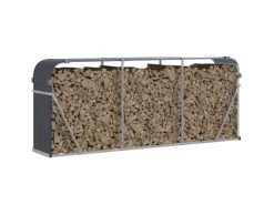 Kaminholzregale|vidaXL Kaminholzunterstand 234x45x100 cm Verzinkter Stahl 364565