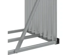 Kaminholzregale|vidaXL Kaminholzunterstand 234x45x100 cm Verzinkter Stahl 364565