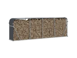 Kaminholzregale|vidaXL Kaminholzunterstand 300x45x100 cm Verzinkter Stahl 364566