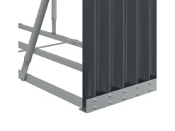 Kaminholzregale|vidaXL Kaminholzunterstand 300x45x100 cm Verzinkter Stahl 364566