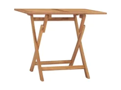 vidaXL Klappbarer Garten-Esstisch 90x60x75 cm Massivholz Teak 315445* Best