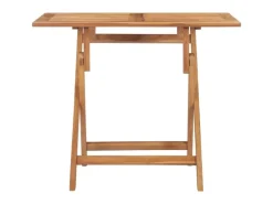 vidaXL Klappbarer Garten-Esstisch 90x60x75 cm Massivholz Teak 315445* Best