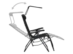 vidaXL Liegestuhl Klappbar Textilene 312467* Discount