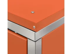 vidaXL Mülltonnenbox Edelstahl für 2 Tonnen 138x77,5x115,5 cm* Clearance