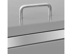 vidaXL Mülltonnenbox für 3 Tonnen 207x77,5x115 cm Edelstahl* New