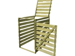 vidaXL Mülltonnenbox für 1 Tonne 240 L Imprägniertes Holz* Sale