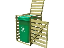 vidaXL Mülltonnenbox für 1 Tonne 240 L Imprägniertes Holz* Sale