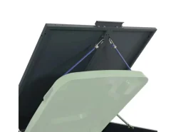 vidaXL Mülltonnenbox für 4 Tonnen Anthrazit 276x79x117 cm Stahl* Sale