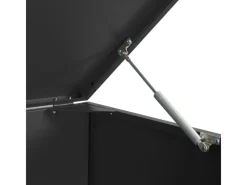 vidaXL Mülltonnenbox für 4 Tonnen Schwarz 276x79x117 cm Stahl* Best