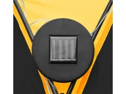 vidaXL Partyzelt mit LED und 4 Seitenwänden 3,6x3,6x2,3 m Gelb* Clearance