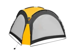 vidaXL Partyzelt mit LED und 4 Seitenwänden 3,6x3,6x2,3 m Gelb* Clearance