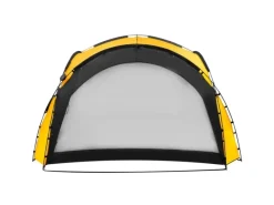 vidaXL Partyzelt mit LED und 4 Seitenwänden 3,6x3,6x2,3 m Gelb* Clearance