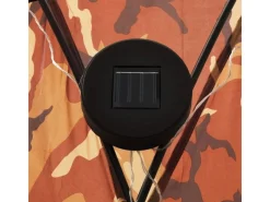 Outdoor Whirlpools|vidaXL Partyzelt mit LED und 4 Seitenwänden 3,6x3,6x2,3 m Tarnfarben