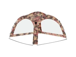 Outdoor Whirlpools|vidaXL Partyzelt mit LED und 4 Seitenwänden 3,6x3,6x2,3 m Tarnfarben