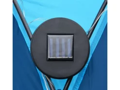 vidaXL Partyzelt mit LED und 4 Seitenwänden 3,6x3,6x2,3 m Blau*