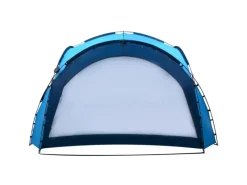 vidaXL Partyzelt mit LED und 4 Seitenwänden 3,6x3,6x2,3 m Blau*