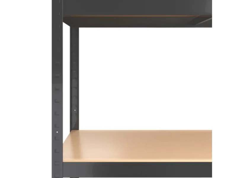 vidaXL Regale mit 5 Böden 2 Stk Stahl & Holzwerkstoff 152868* New