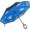 Sonnenschirme|vidaXL Regenschirm C-Griff Schwarz 108 cm 149142
