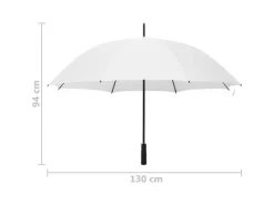 Sonnenschirme|vidaXL Regenschirm Weiß 130 cm 149136