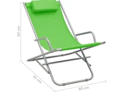 vidaXL Schaukelstühle 2 Stk. Stahl Grün* Online
