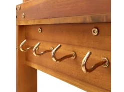 vidaXL Servierwagen Akazienolz Massiv 92 x 43,5 x 141,5 cm* Clearance