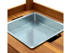 vidaXL Servierwagen Akazienolz Massiv 92 x 43,5 x 141,5 cm* Clearance