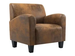 Sitzkissen|vidaXL Sessel Braun Kunstleder Wildleder-Optik