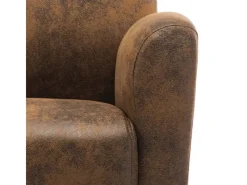 Sitzkissen|vidaXL Sessel Braun Kunstleder Wildleder-Optik