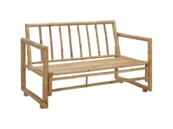 Sitzkissen|Gartenbänke|vidaXL 2-Sitzer Gartensofa mit Polstern Bambus