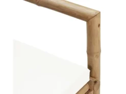 Sitzkissen|Gartenbänke|vidaXL 2-Sitzer Gartensofa mit Polstern Bambus
