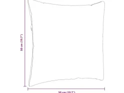Gartenstuhlauflagen|vidaXL Sofakissen 2 Stück 50 x 50 cm Stoff 42013956