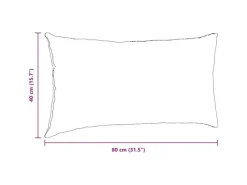 vidaXL Sofakissen 2 Stück 80 x 40 cm Stoff 42013725* Best