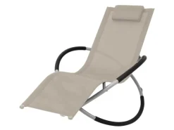 Sonnenliegen|vidaXL Sonnenliege Geometrisch Stahl 47774