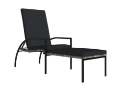 Sonnenliegen|vidaXL Sonnenliege mit Fußhocker PE-Rattan 317630