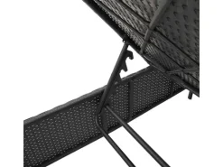 vidaXL Sonnenliege mit Tisch und Kissen Poly-Rattan 4002736* New