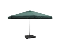 vidaXL Sonnenschirm Aluminium Tragbarer Sonnenschirmständer Grün 271717*