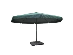 vidaXL Sonnenschirm Aluminium Tragbarer Sonnenschirmständer Grün 271717*