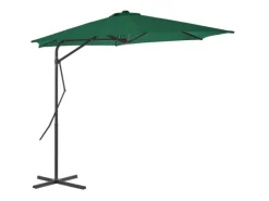 Sonnenschirme|vidaXL Sonnenschirm mit Stahl-Mast 300 cm Grün 44885