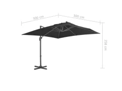 vidaXL Sonnenschirm mit Tragbarem Sonnenschirmständer 276346* Hot