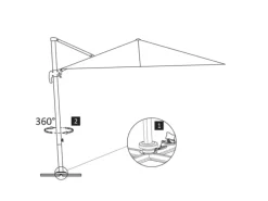 vidaXL Sonnenschirm mit Tragbarem Sonnenschirmständer Taupe 276349*