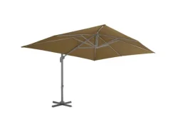 vidaXL Sonnenschirm mit Tragbarem Sonnenschirmständer Taupe 276349*