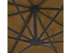 vidaXL Sonnenschirm mit Tragbarem Sonnenschirmständer Taupe 276349*