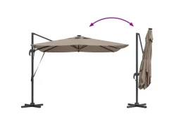 Sonnenschirme|vidaXL Sonnenschirm 286 x 285 x 270 cm Aluminium 42003322