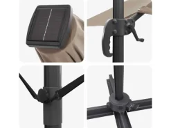 Sonnenschirme|vidaXL Sonnenschirm 286 x 285 x 270 cm Aluminium 42003322