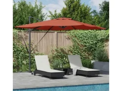Sonnenschirme|vidaXL Sonnenschirm Terrakotta 286 x 285 x 270 cm Aluminium 42003326