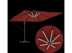 Sonnenschirme|vidaXL Sonnenschirm Terrakotta 286 x 285 x 270 cm Aluminium 42003326