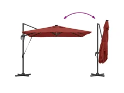 Sonnenschirme|vidaXL Sonnenschirm Terrakotta 286 x 285 x 270 cm Aluminium 42003326