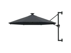 vidaXL Sonnenschirm zur Wandmontage mit LEDs 300 cm 312524* Online