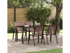 Gartenstühle|vidaXL Stapelbare Gartenstühle 4 Stk Textilene 318782