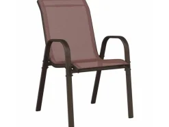 Gartenstühle|vidaXL Stapelbare Gartenstühle 4 Stk Textilene 318782